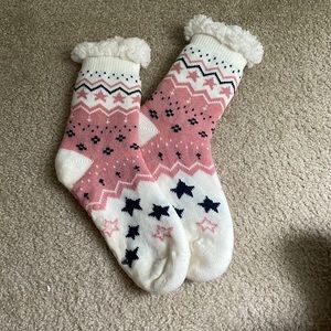 High length fuzzy socks